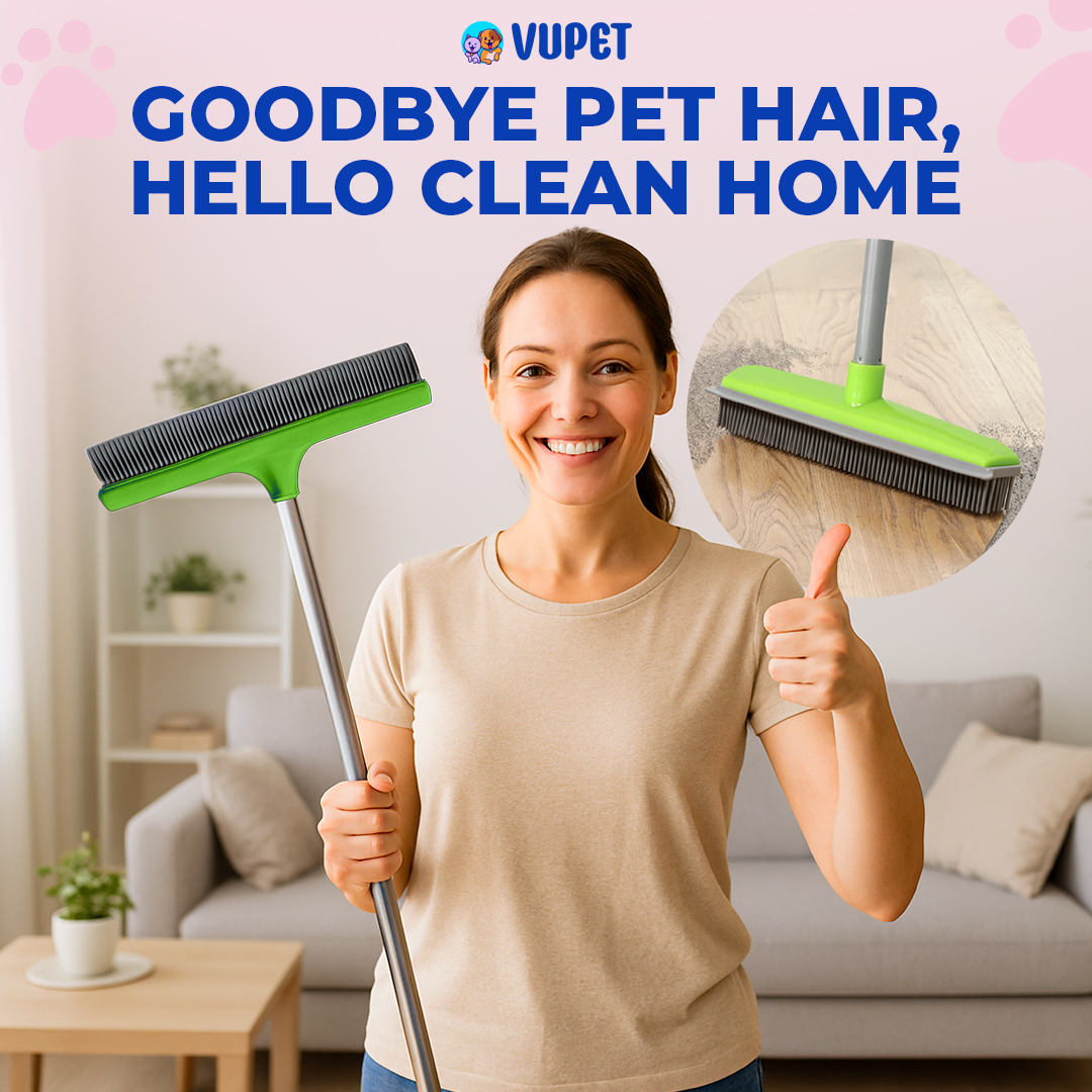 Vupet™ Pet Hair Rubber Broom