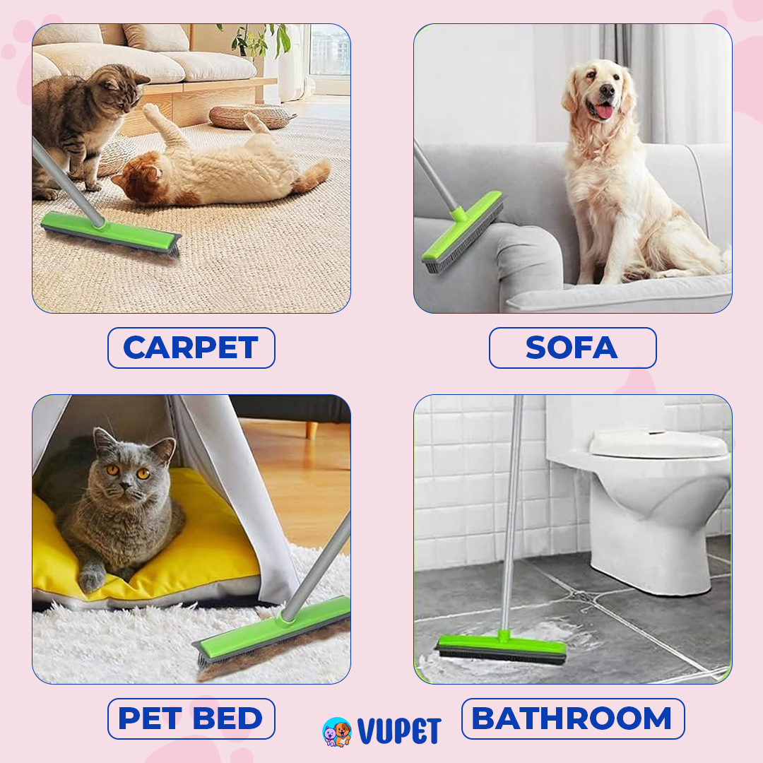 Vupet™ Pet Hair Rubber Broom