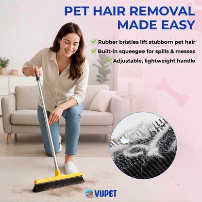 Vupet™ Pet Hair Rubber Broom