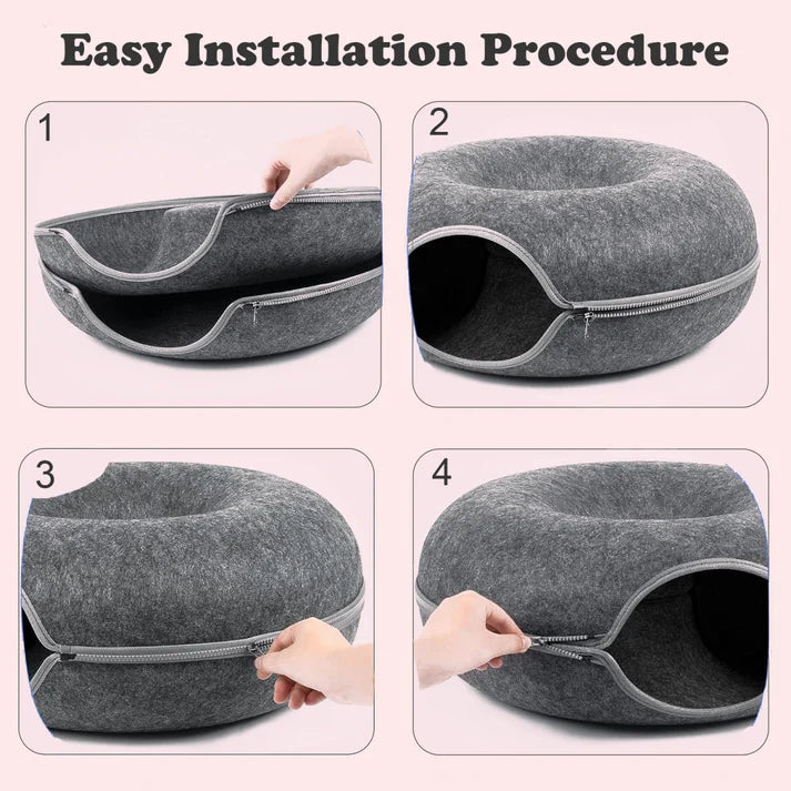 Vupet™ Premium Donut Cat Nest (Large Size 60cm)